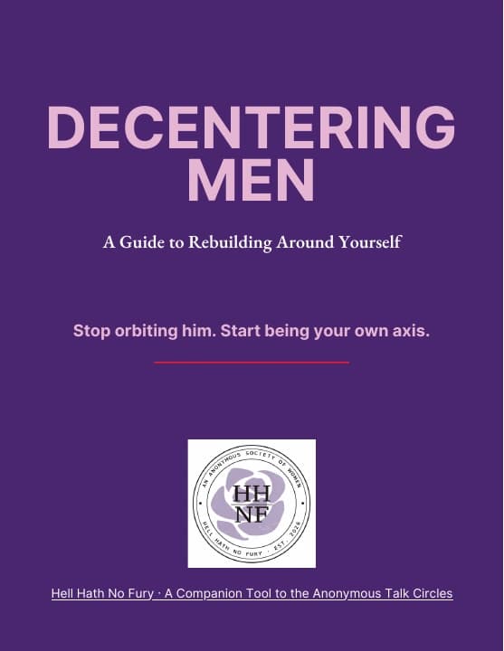 Purple cover of Decentering Men: A Guide to Rebuilding Around Yourself